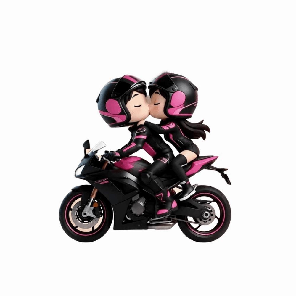 Mini Design Motorfiets Sleutelhanger 2D Plat Locomotief Mannen Hanger Tas Hangende Bedel Sleutel Decoratie