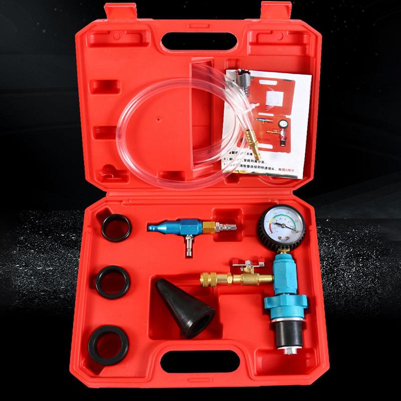 Car Coolant Refill Kit 7pcs Auto Cooling System Vacuum Fill Tool Vehicle Antifreeze Replacement Automotive Tools