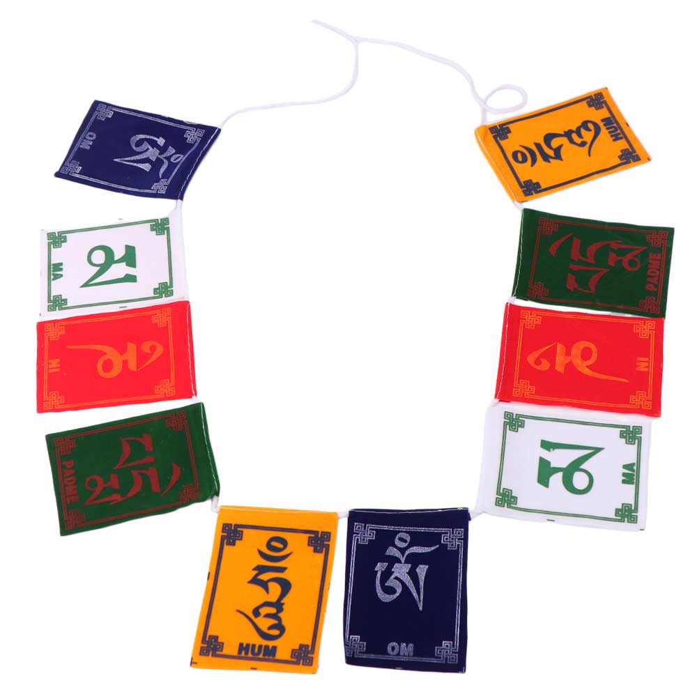 10pcs/string Five Colors Buddhist Ceremony Flag Mini Religious Flags Horse Flag Restaurant