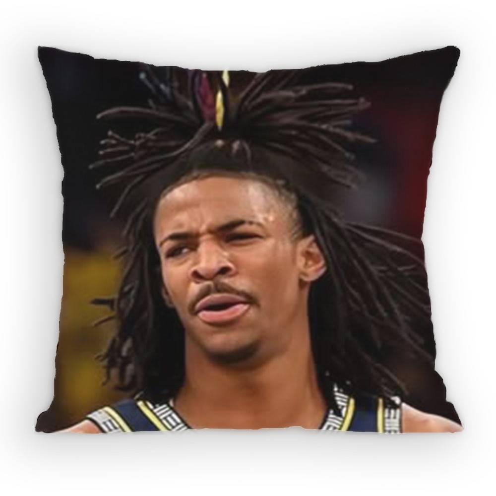 Basketball JJa MMorant  Pillow Case Sofa Living Room Bedroom Headboard Backrest Cushion Square Cushion Nap Time