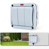 For Garden Lights IP66 Outdoor Switch Outdoor Waterproof Electrical Switch Outdoor Switch Three-device Control