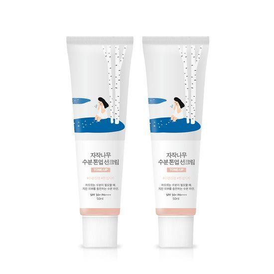ROUND LAB Birch Moisture Tone-Up Sunscreen 50ml 1+1 Promotion