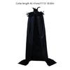 Feather Collar Cloak Halloween Cloak Long Cape Vampires Cape Halloween Costumes Cape for Witch Cosplay