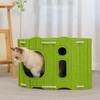 BOOTEELY Multi-layer Cat House for Indoor Cats Pet Climbing Frame Integrated Cat Tree Double-layer Scratching Board