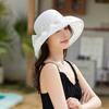 Selling women's basin hats Eugen yarn polka dot bow sun hats fashionable versatile sunscreen hats