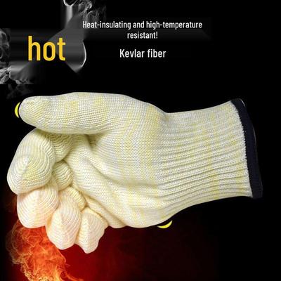 Double Layer Aramid Heat Resistant Gloves – 500°F Oven, 300°F Kitchen Protection