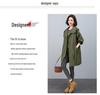 Plus Size Mid-Length Trench Coat for Women - 2024 Autumn Fashion, Loose-Fit & Slimming Design