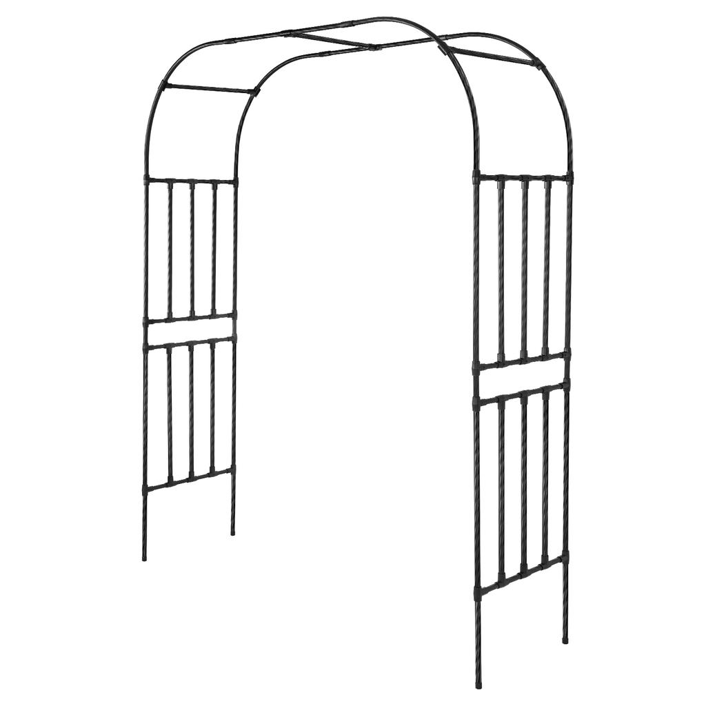 7.87ft Metal Arch Frame for Climbing Plants Garden Arch Metal Trellis for Flower Vines Wedding Bridal Party Decoration