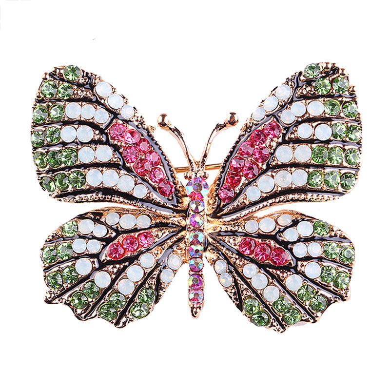Butterfly Brooch Pin Gold Women Dress Wedding Bridal Brooch Pin