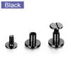 STONEGO 10PCS Leather Tool Double Cap Belt Leather Screws Studs Decorative Copper Rivets Metal Craft Double Sided Stonego Tools