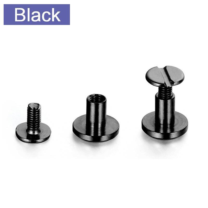 STONEGO 10PCS Leather Tool Double Cap Belt Leather Screws Studs Decorative Copper Rivets Metal Craft Double Sided Stonego Tools