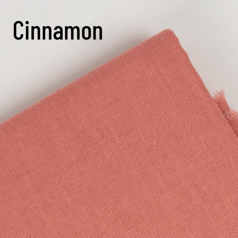 DIY Jednobarevná Lněná Bavlna Ruční Výšivka Látka