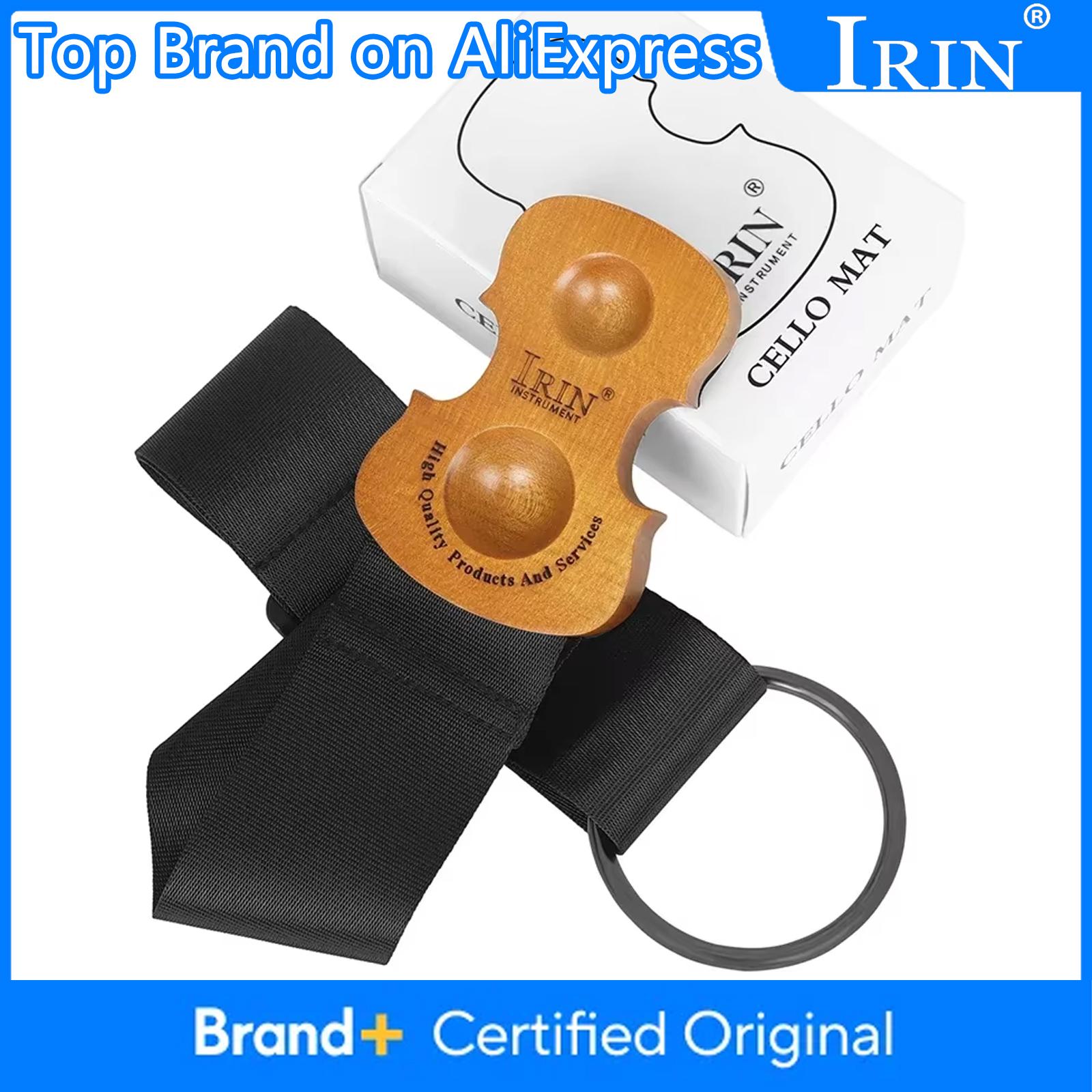 

IRIN Double Hole Nonslip Endpin Rest Holder Protector Anchor Mat Cello Bass Anti-slip Pad Universal Cello with Adjustable Strap