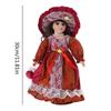 Collectible Victorian Doll Porcelain Doll Ceramic Female Doll Delicate Realistic Doll Desk Display Centerpieces