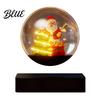 Unique Winter Seasonal Display Magnetic Levitating Santa Claus Tree Ornament with LED Light, Lighted Rotating Floating Creative Christmas Party