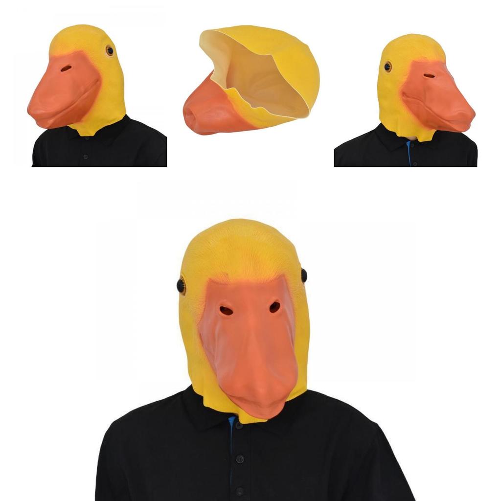 Entzückende Gelbe Entenmaske Lustiges Tierkostüm-Accessoire Für Halloween-Partys Und Veranstaltungen