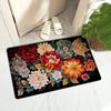1pcs Oriental StyleFloral Pattern Runner Rug Kitchen Mat Soft Thickened Kitchen Floor Mat Waterproof Non-slip Oil-proof Floor Mat Runner Rug