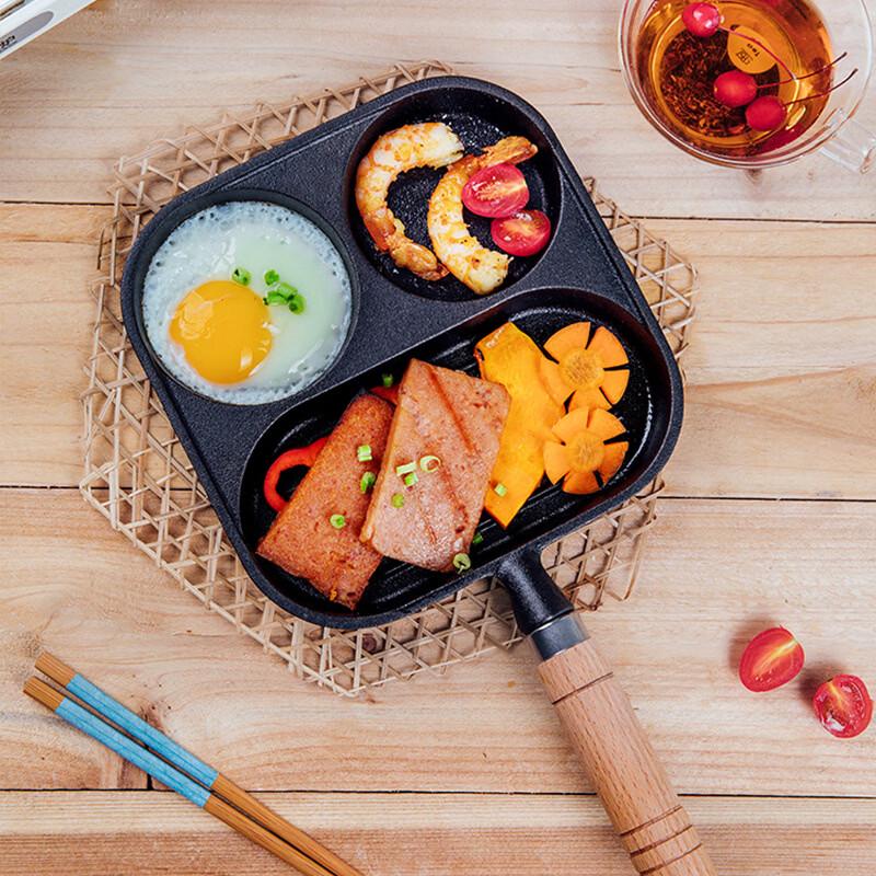 Wutuo 3-in-1 Cast Iron Breakfast Pan