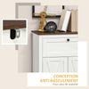 Armadio Sideboard Multi-Storage 2 Ante con Ripiano Regolabile 1 Cassetto, dim. 60L x 30P x 87,5A cm