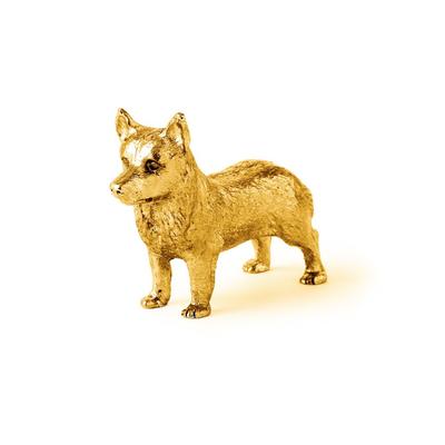 Švédský Balhound 22kt zlacený Made in England Umělecká figurka psa Kolekce