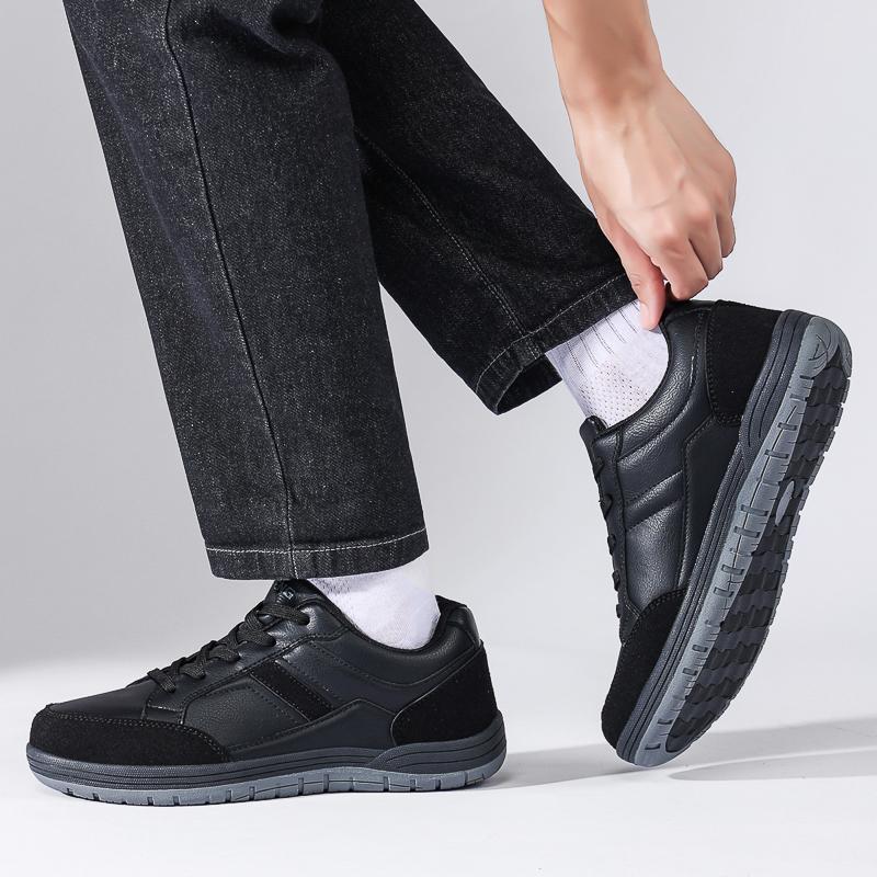 Fashion 4cm Sole Height Increase Casual Fashion Oxford Board Shoes Luxury 2025 Real Leather Men's Thick Elevator Shoes Sports Shoes