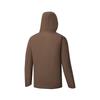 SAUCONY Thick Woven Hooded Zipper Jacket Down Coat Men Jackets Chestnut-Brown SC2240210A-CO56