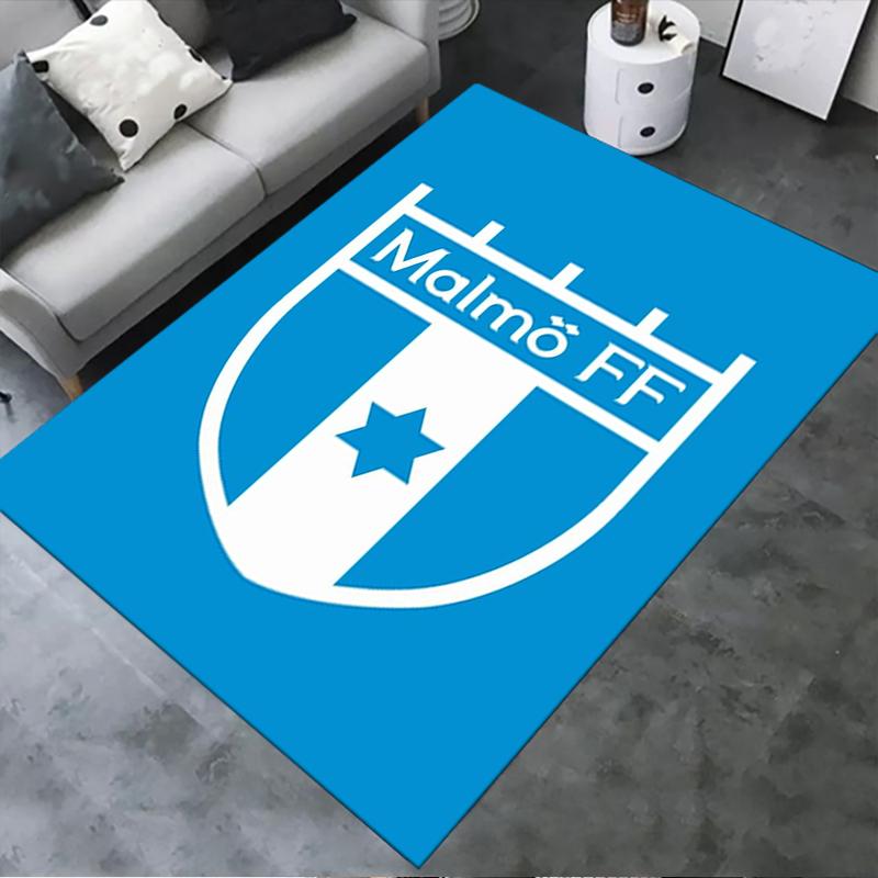 2025 Neuer malmö ff Teppich für Wohnzimmer Schlafzimmer Zuhause Sofadekoration, Kinder spielen Rutschfeste Bodenmatte