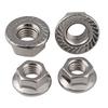 M2 M2.5 M3 M4 M5 M6 M8 M10 M12 M14 M16 M20 316/304 Stainless Steel Carbon Steel Hexagon Flange Nut Hex Lock Nuts With Pad
