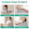 Sex Pillow for Couples – 27° Intimate Wedge Pillow, Memory Foam, for Intimate Positions & Sex Positions, Washable, Couple Pillow, Grey