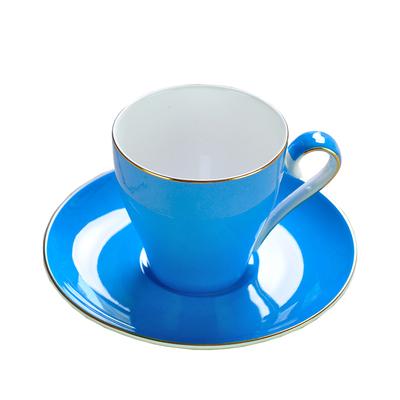 220ML, set tazza e piattino da caffè in porcellana d'ossa colorata, set tazze nespresso, tazze caffè termos tazza da caffè, set tazze cappuccino