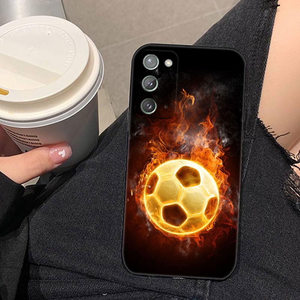 Soccer Football Ball Phone Case For Samsung NOTE 20 10 M23 M53 A80 A70 A50 A30 A24 A13 A12 A07 A06 A05S A04 A03S A03 A04E Cover