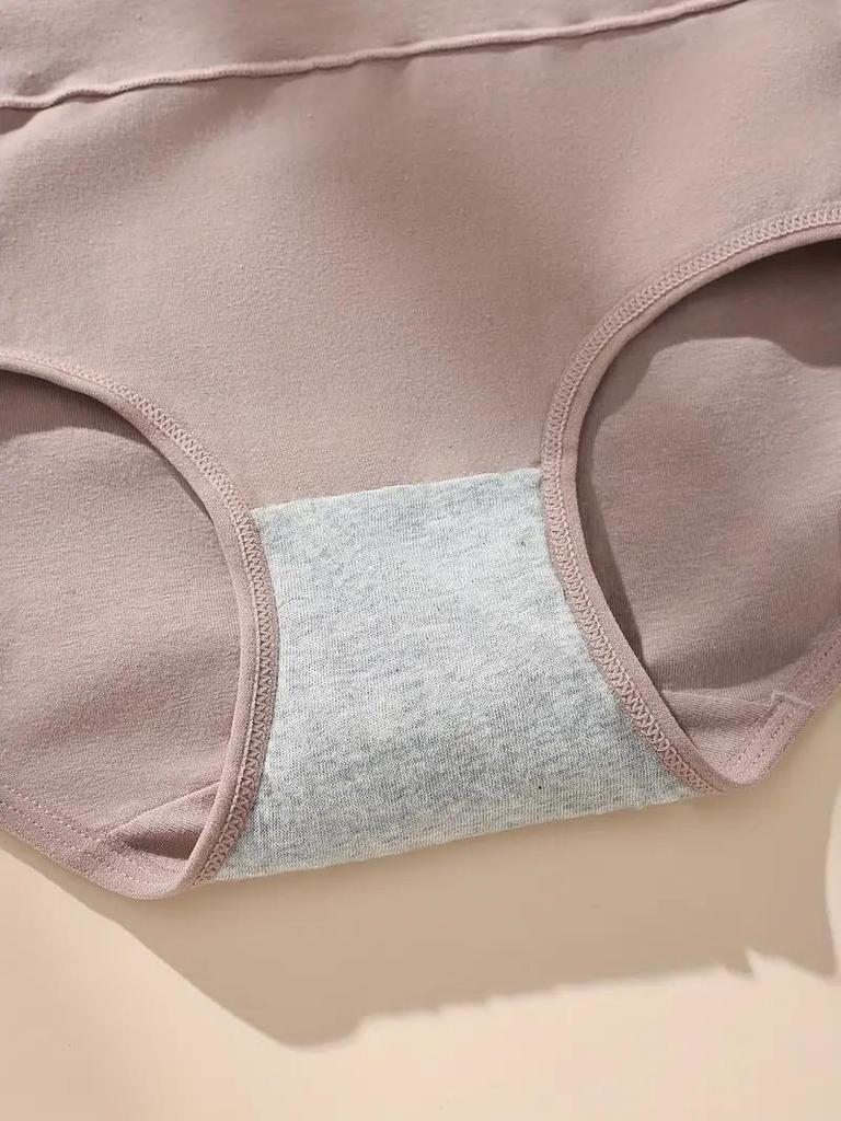 4Pcs Women's Cotton Panties High Waist Body Shaper Underwear Breathable Underpants Soft Panty Slimming Female Briefs S-XXL