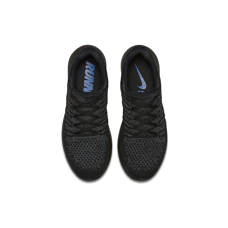 Nike  LunarEpic Low Flyknit 2 Black Dark Grey Women Sneakers Dark-Grey-Racer-Blue 863780-004