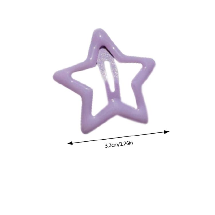 Sweet Girls Snap Hairpins Star Hair Clips Accessories for Lady Women Girls