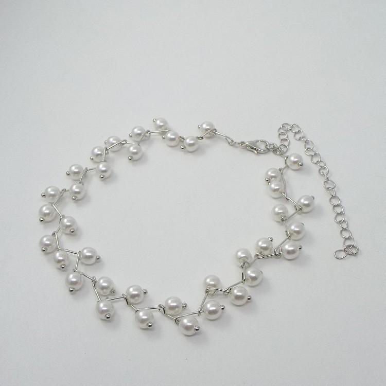 Korean Version Of The Simple Wild Black Crystal Short Clavicle Chain Female Jewelry Beaded Necklaces & Pendants