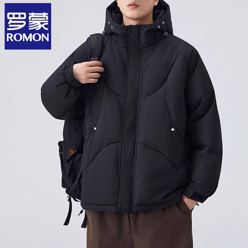 ROMON Men's Hooded Padded Winter Jacket
