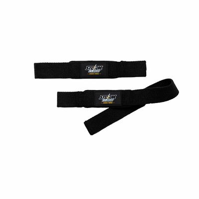 StormCloud Deadlift and Weightlifting Training Straps Black