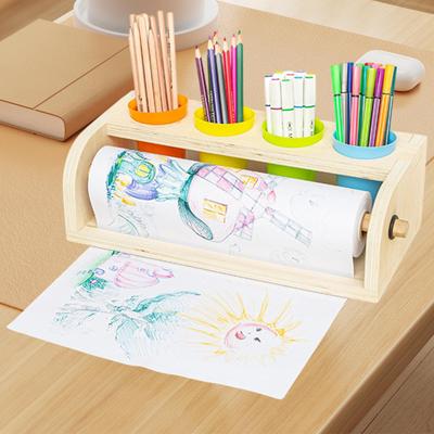 Children's Art Easel with Reusable Paper Roll for Creative Activities