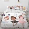 Girls Ballet Dance Duvet Cover Three-Piece Bedding 3D Printed Sheet Quilt Cover Pillowcase