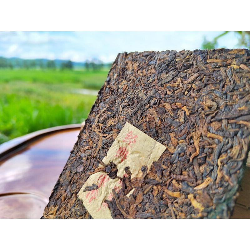 250 g Puerh moden te murstein daddel duftende murstein te Gammel te Bambusbladpakning