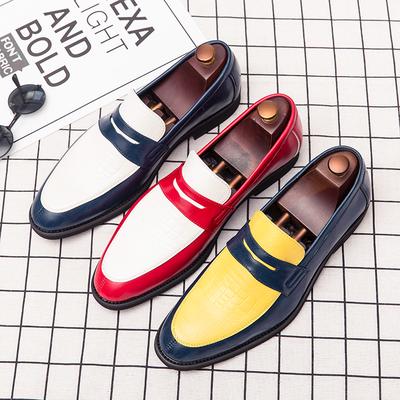 Men Loafers Leather Shoes Street Style Formal Business Wedding Dress Prom Blazers Tuxedo Party Shoes Plus Size
