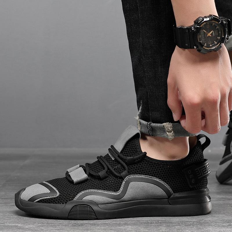 Fashion Summer Mesh Shoes Men Sneakers Breathable Light Men's Casual Shoes Lace-up Walking Footwear Athletic Jogging Tenis Masculino