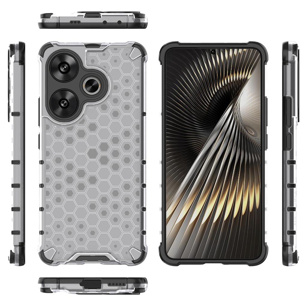 Für Xiaomi Redmi Turbo 3 5G/Poco F6 5G Hülle Sturzschutz Wabenförmige PC+TPU Handyhülle