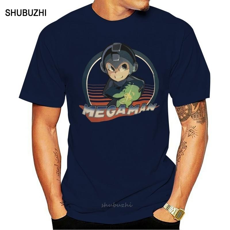 New Mega Man Rare Video Game Men T Shirt L Classic Megaman $25 Black Blue New Cool Tee Shirt