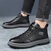 men Leather Boots Men's Retro Motorcycle Fashion Shoes For Men Botas lace up shoes Hombre Chaussures Pour Hommes Bottine Homme