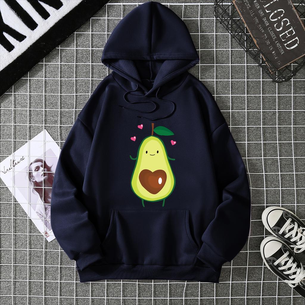 Winter Damen Hoodie High Street Unisex Stil Doppeltaschen Sweatshirts Oberbekleidung Übergröße Damenbekleidung