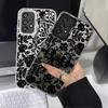 Coque Fraîche en Dentelle Noire pour Samsung Galaxy A34 A15 A16 A35 A31 A17 A20s A12 A21s A23 A26 A13 A14 A24 A25 Housse de Téléphone