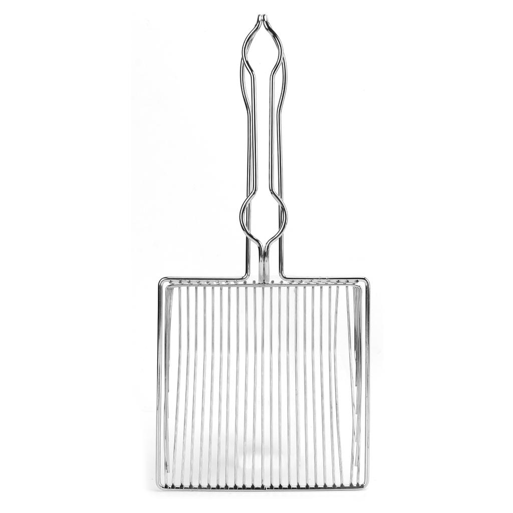 Cat Litter Scoop Stainless Steel Kitty Litter Metal Scooper for Small Pet Litter Boxes Cleaning