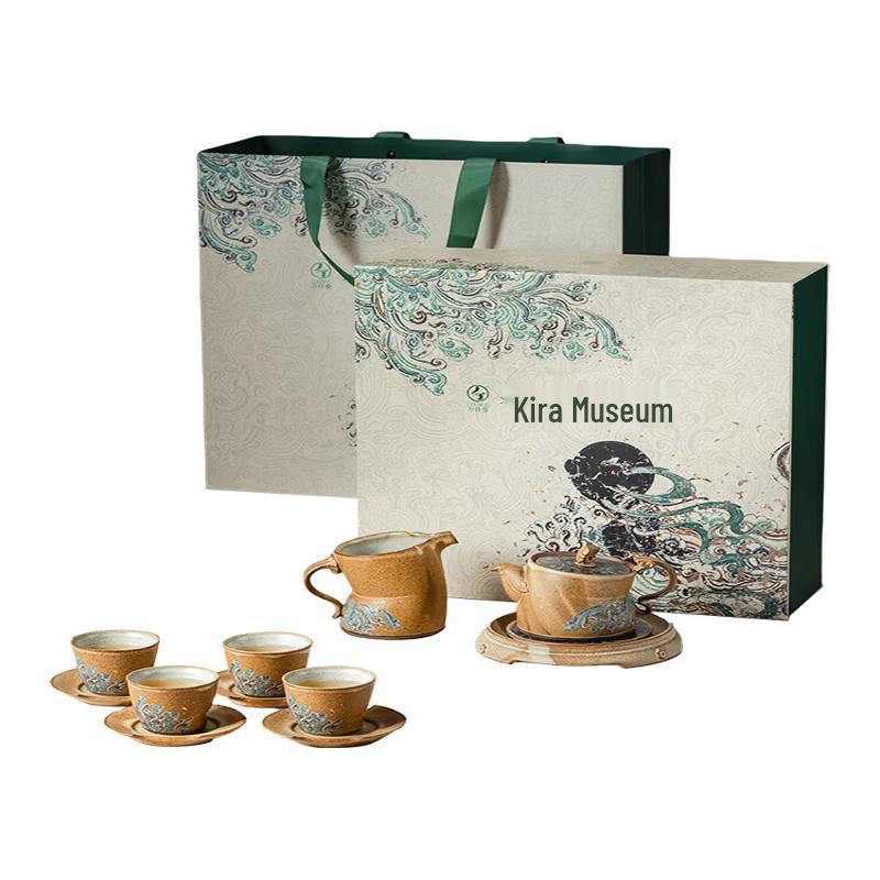 Wanqiantang Dunhuang Co-branded Ceramic Tea Set