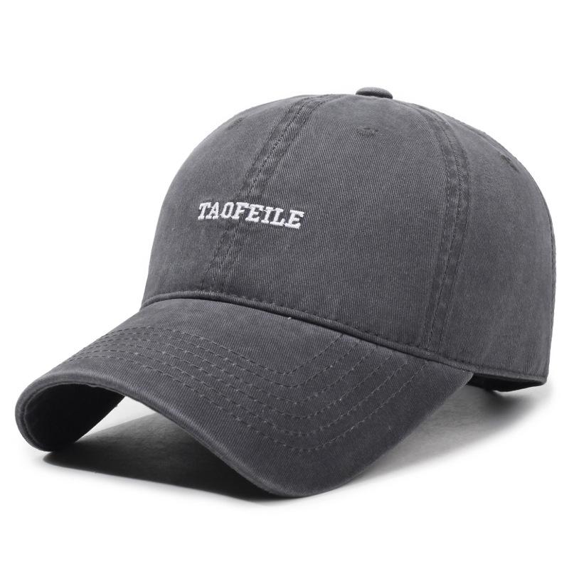 Casquette de baseball brodée Lettre Homme Femme Casquette en coton